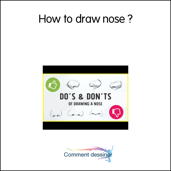 How to draw nose